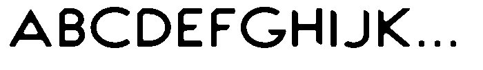 Verlo Round Expanded Font UPPERCASE