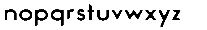 Verlo Round Expanded Font LOWERCASE