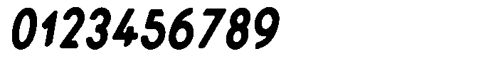 Verlo Round Extra Bold Condensed Italic Font OTHER CHARS