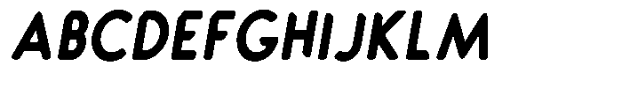 Verlo Round Extra Bold Condensed Italic Font UPPERCASE