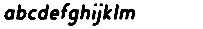 Verlo Round Extra Bold Condensed Italic FONT