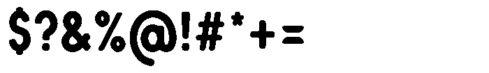 Verlo Round Extra Bold Condensed Font OTHER CHARS