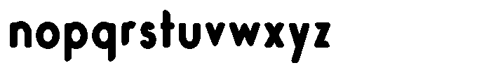 Verlo Round Extra Bold Condensed Font LOWERCASE