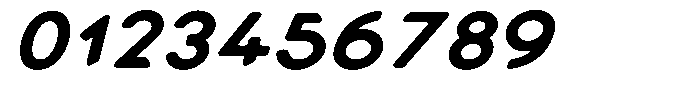 Verlo Round Extra Bold Expanded Italic Font OTHER CHARS