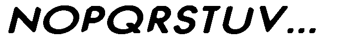 Verlo Round Extra Bold Expanded Italic Font UPPERCASE