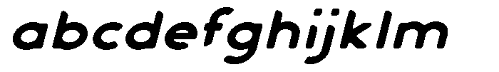 Verlo Round Extra Bold Expanded Italic FONT