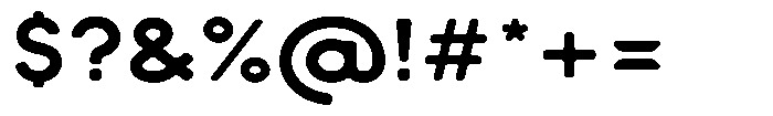 Verlo Round Extra Bold Expanded Font OTHER CHARS