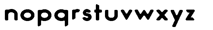 Verlo Round Extra Bold Expanded Font LOWERCASE
