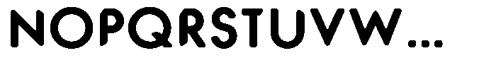 Verlo Round Extra Bold Font UPPERCASE