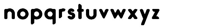 Verlo Round Extra Bold Font LOWERCASE