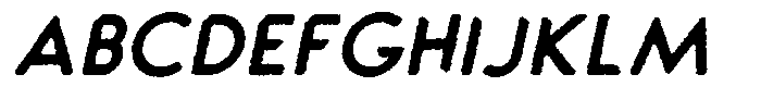 Verlo Round Rough Bold Italic Font UPPERCASE