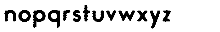 Verlo Round Rough Bold Font LOWERCASE