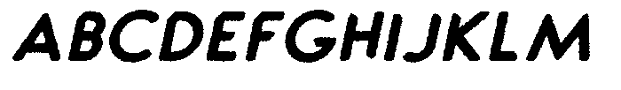 Verlo Round Rough Extra Bold Italic Font UPPERCASE