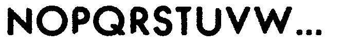 Verlo Round Rough Extra Bold Font UPPERCASE