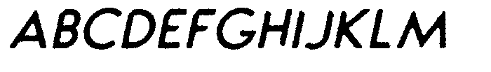 Verlo Round Rough Italic Font UPPERCASE