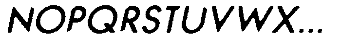 Verlo Round Rough Italic Font UPPERCASE