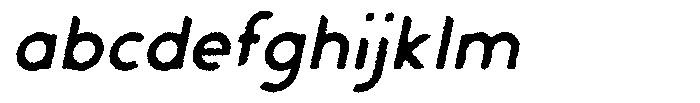 Verlo Round Rough Italic FONT