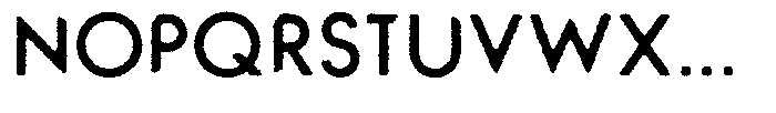 Verlo Round Rough Regular Font UPPERCASE