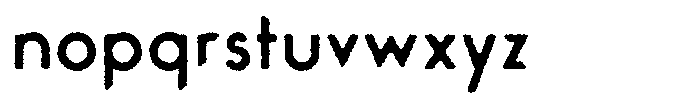 Verlo Round Rough Regular Font LOWERCASE