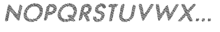 Verlo Round Scribe Bold Italic Font UPPERCASE