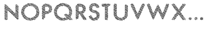 Verlo Round Scribe Bold Font UPPERCASE