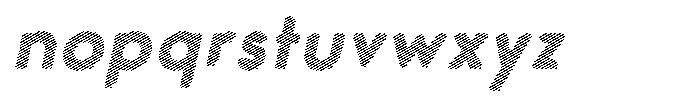 Verlo Round Scribe Extra Bold Italic Font LOWERCASE