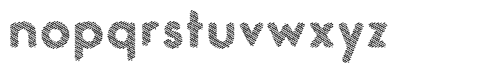 Verlo Round Scribe Extra Bold Font LOWERCASE