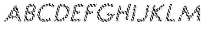 Verlo Round Scribe Italic Font UPPERCASE