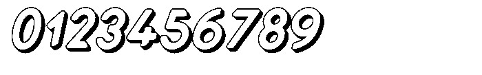 Verlo Round Shadow Bold Italic Font OTHER CHARS