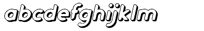Verlo Round Shadow Bold Italic FONT