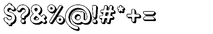 Verlo Round Shadow Bold Font OTHER CHARS