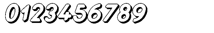 Verlo Round Shadow Extra Bold Italic Font OTHER CHARS