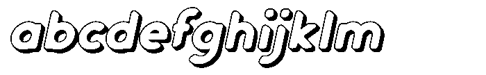 Verlo Round Shadow Extra Bold Italic FONT