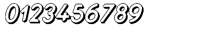 Verlo Round Shadow Italic Font OTHER CHARS