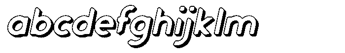 Verlo Round Shadow Italic FONT
