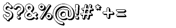 Verlo Round Shadow Regular Font OTHER CHARS