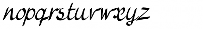 Vernaccia Condensed Italic Font LOWERCASE