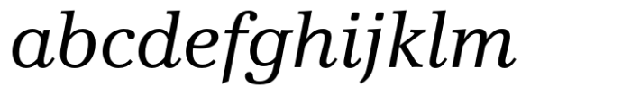 Vernacular Clarendon Italic Font LOWERCASE