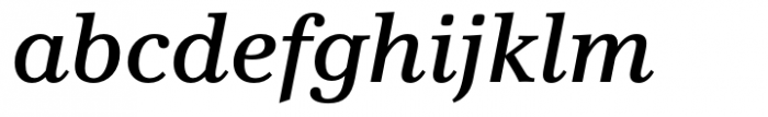 Vernacular Clarendon Medium Italic Font LOWERCASE