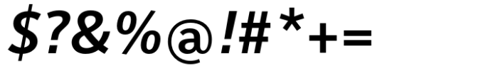 Vernacular Sans Demi Italic Font OTHER CHARS