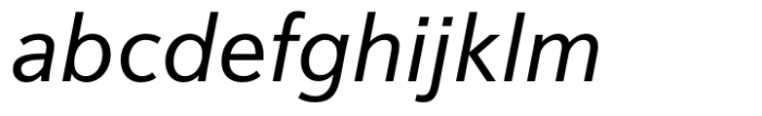 Vernacular Sans Italic Font LOWERCASE