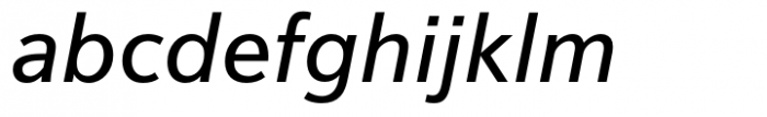 Vernacular Sans Roman Italic Font LOWERCASE