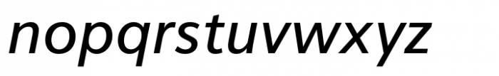 Vernacular Sans Roman Italic Font LOWERCASE