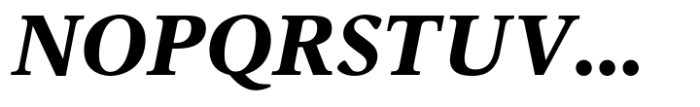 Vernacular Serif Black Italic Font UPPERCASE