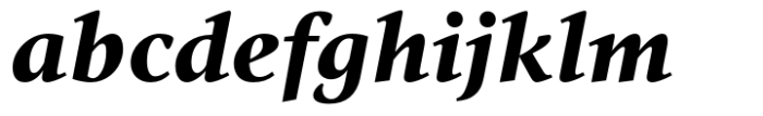Vernacular Serif Black Italic Font LOWERCASE
