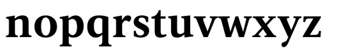 Vernacular Serif Bold Font LOWERCASE