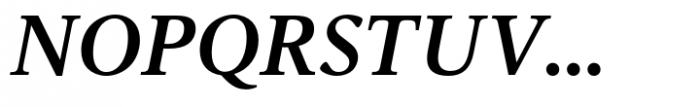 Vernacular Serif Demi Italic Font UPPERCASE