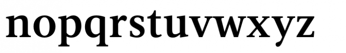 Vernacular Serif Demi Font LOWERCASE