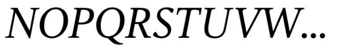 Vernacular Serif Italic Font UPPERCASE