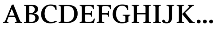 Vernacular Serif Medium Font UPPERCASE